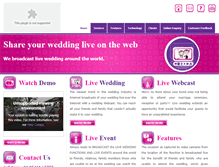 Tablet Screenshot of livewedding.org